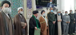 تکریم و معارفه امام جمعه بخش مروست برگزار شد