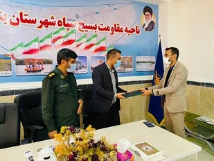 قدردانی رئیس اداره صمت بندرخمیر از مسئول بسیج اصناف شهرستان