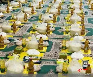 توزیع 60 بسته غذایی توسط گروه جهادی بجنورد