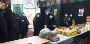 نمایشگاه محصولات ارگانیک در پایگاه فاطمیه حوزه زینبیه