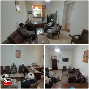 دیدار مسئول دفتر نمایندگی ولی فقیه در ناحیه مقاومت بسیج سپاه نیکشهر با مسئول عقیدتی سیاسی فرماندهی انتظامی به مناسبت هفته دفاع مقدس&nbsp;
