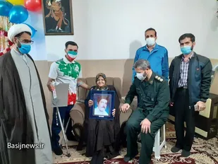 دیدار و تجلیل از نایب قهرمان پاراآسیایی و خانواده شهید وهابی در شهرستان البرز
