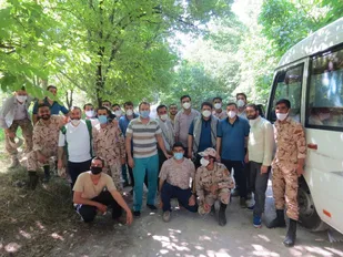 کوهنوردی پایوران و سربازان سپاه سرخه