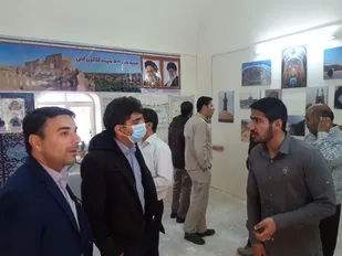 بازدید بسیجیان و کارکنان ناحیه مقاومت بسیج میبد از گنجینه تاریخی معنوی دفاع مقدس