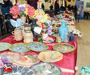 راه&zwnj;اندازی بازارچه کسب&zwnj;وکار باهدف مهارت&zwnj;آموزی در بجستان+فیلم