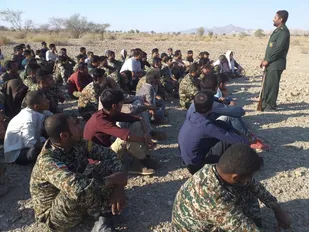 برگزاری رزم شبانه گردان بیت المقدس بسیجیان سپاه میناب