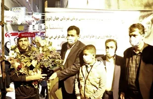استقبال فرماندار ویژه شهرستان ری از پژمان پشتام ورزشکار ارزنده ری