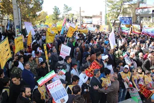 پیام تشکر شورای هیئات مذهبی استان سمنان از ملت شریف ایران برای حضور در راهپیمایی 13 آبان