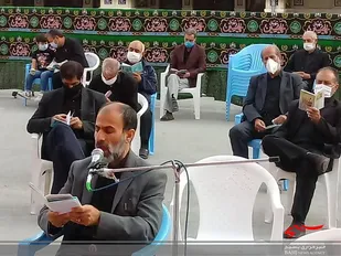 مراسم سوگواری و دعای ندبه در مصلی شهرکرد