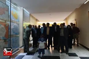 بازدید اعضای ستاد یادواره شهدای دهستان گرین از باغ موزه دفاع مقدس همدان