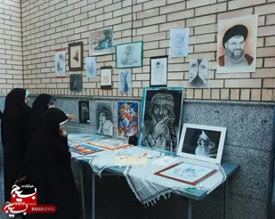 رونمایی از آثار هنرجویان هنر در پایگاه حکیمه خاتون