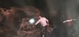 ۴  مصدوم در سقوط خودرو سمند از پل جاده ای در حاجی آباد گرمسار