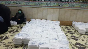 طبخ و توزیع 3هزارپرس غذای گرم توسط موکب زینبیون در سوریه