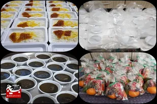 20 پرس غذای گرم در روستا اروانه طبخ و توزیع شد
