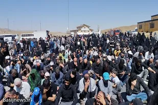 تجمع جاماندگان اربعین حسینی در گردنه اسدآباد