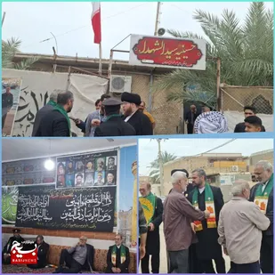 استقبال از خادمین حرم رضوی درحسینیه سیدالشهدا (ع) هندیجان