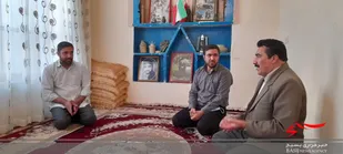 دیدار با خانواده رزمنده و جانباز هشت سال دفاع مقدس مراد صفری