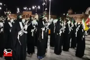رژه خودرویی بانوان جان فدا در دارالمجاهدین همدان
