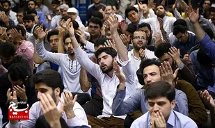 آیین اعتکاف ۱۱۰ دانش آموز در شهرستان مه ولات