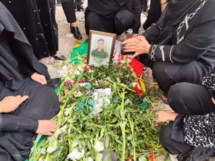شهید محمد رودابی در آرامگاه ابدیش آرام گرفت