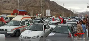 حرکت خودرویی روز پیروزی انقلاب اسلامی در لردگان