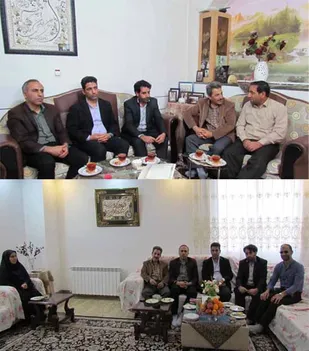 دیدار رییس اداره فرهنگ و ارشاد اسلامی شاهرود با جانبازان+ عکس