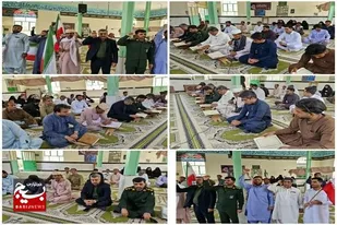 مراسم جاماندگان پیاده&zwnj;روی اربعین حسینی در قصرقند برگزار شد