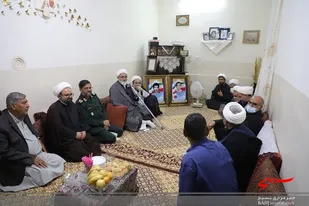 دیدار با خانواده&zwnj;های شهید روحانی در زاهدان