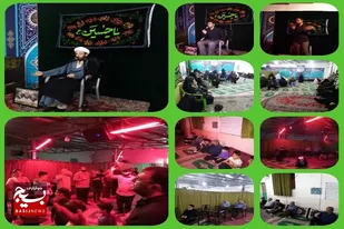 مراسم عزاداری شهادت امام محمد باقر (ع) در محله اسلامی سرخه برگزار شد