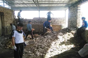 احداث پایگاه بسیج روستای قطارقویی در کبودراهنگ+تصاویر