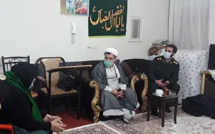 دیدار مسئولان ناحیه مقاومت بسیج حضرت مهدی موعود(عج) با خانواده شهید نوراللهی