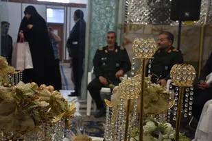 مراسم عقد دو زوج جوان در آستان مقدس شیخ صدوق(ره) شهرری در راستای ازدواج آسان