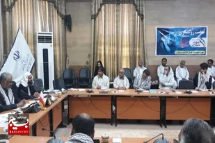 برگزاری نشست جهاد تبیین با موضوع جنایات رژیم کودک کش صهیونیست در سراوان&nbsp;