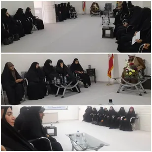 دیدار جمعی از بانوان بسیجی با امام جمعه محترم شهرستان بدره