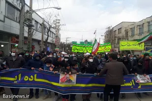 راهپیمایی استکبارستیز و دشمن کوب یوم الله ۲۲ بهمن در تویسرکان