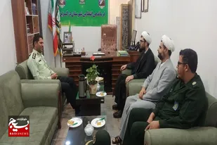 دیدار کارکنان دفتر نمایندگی ولی فقیه سپاه رزن با فرمانده و مسئول عقیدتی فرماندهی انتظامی درگزین