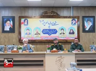 &nbsp;بازاریان و کسبه بسیجی به مناسبت روز پاسدار با فرمانده ناحیه مقاومت بسیج بجنورد دیدار کردند