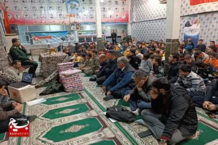 برگزاری همایش اقتدار بسیجیان حوزه امام حسن مجتبی(ع) شهر صالح&zwnj;آباد