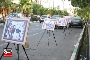 نمایشگاه پوستر خیابانی "چمران؛ مرد خدا" در ساوه
