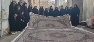 آیین برش فرش عتبات عالیات/ پیوندی از نور، عشق و خدمت در خراسان جنوبی