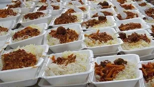 توزیع غذای گرم در مراغه