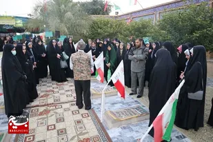 کاروان راهیان نور دانشجویان مازندرانی زائر کربلای هویزه شد