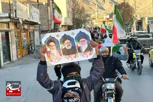 همایش موتوری سربازان امام شهید در شهرستان ملایر
