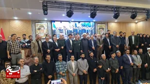 آیین تجلیل از خبرنگاران خراسان&zwnj;رضوی و یوسف سلامی خبرنگار همراه شهید جمهور در مشهدالرضا+ فیلم و تصاویر