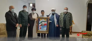 دیدار مسئول دفتر نمایندگی، ولی فقیه در سپاه تنکابن با خانواده شهدای روحانی