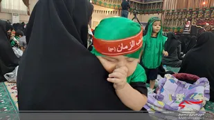 لب عطشان شیرخواران زاهدانی به یاد شش ماهه کربلا