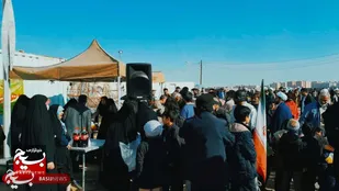 برپایی ایستگاه صلواتی در راستای حمایت از جبهه مقاومت&nbsp;