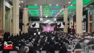 حضور انقلابی مردم قزوین در مراسم گرامیداشت شهدای جنگ تحمیلی در حمله تروریستی رژیم غاصب اسرائیل