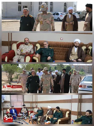 دیدار فرماندهان بسیج و مرزبانی دشت آزادگان در هفته نیروی انتظامی