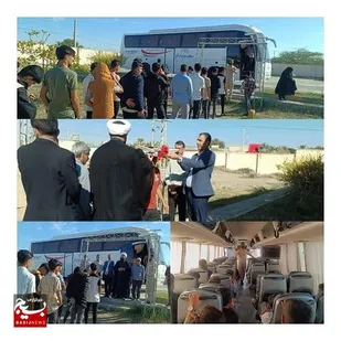 اعزام  دانش آموزان بسیجی شهرستان سیریک  به راهیان نور